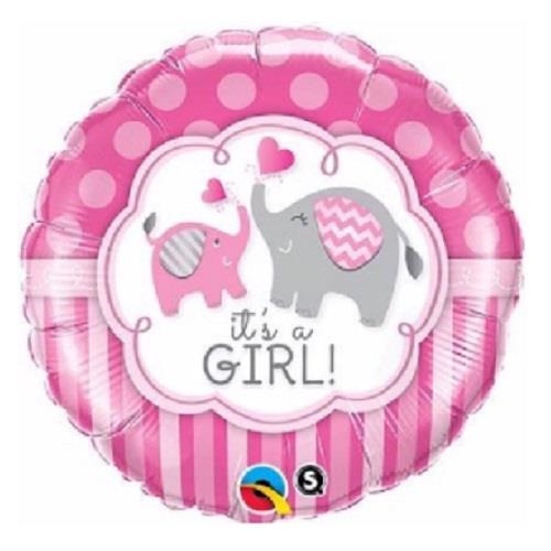 Pink Elephant It’s a Girl Foil Balloons