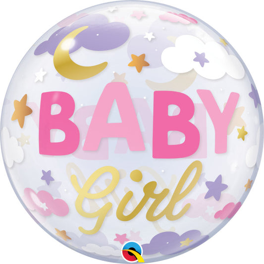 Baby Girl Sweet Dreams Bubble Balloon