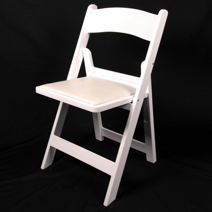 White Resin Fold Up Chair