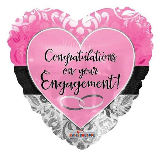 Pink Congratulations on Your Engagement Balloon