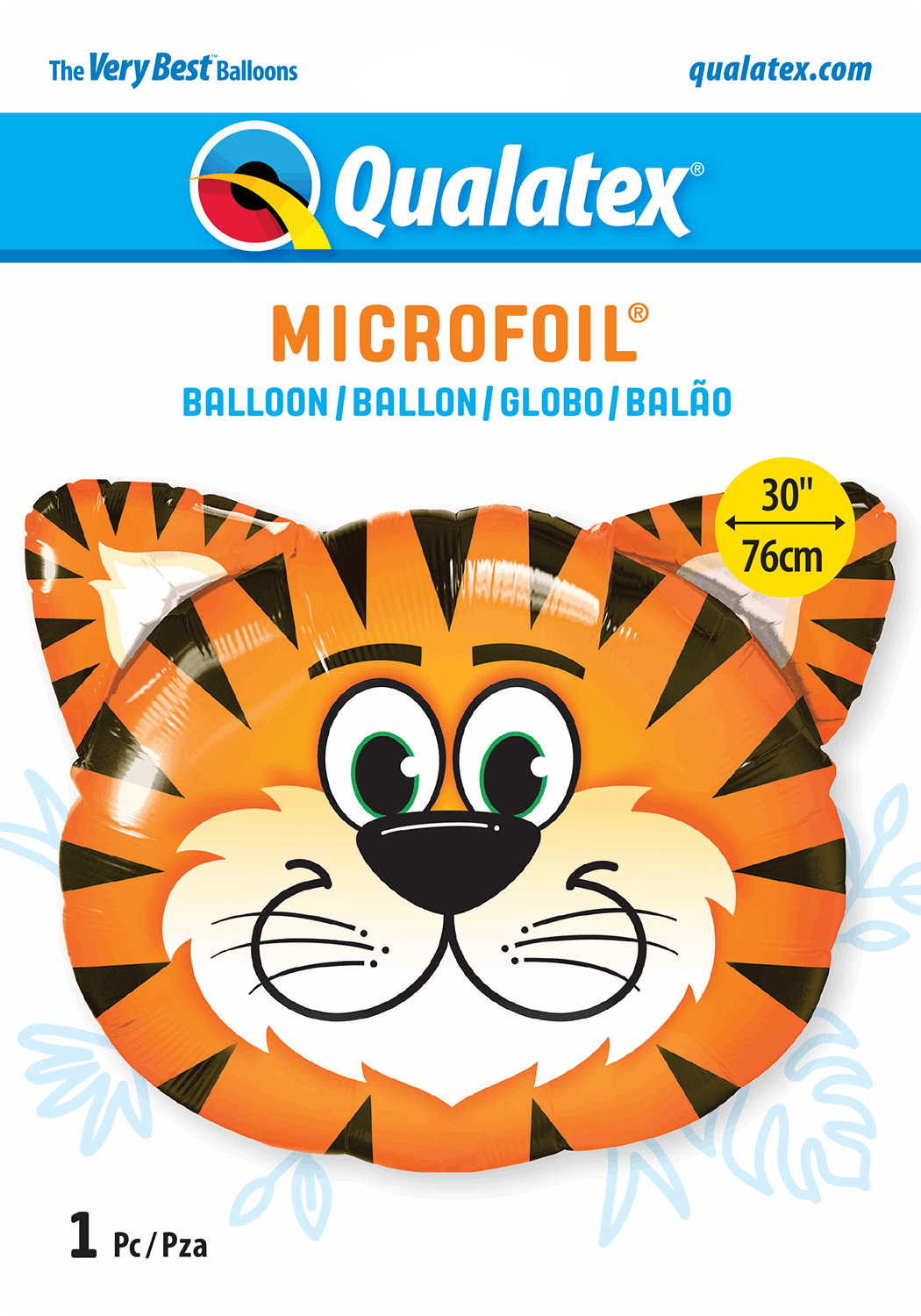 Tiger Head Shaped Foil Balloon Package