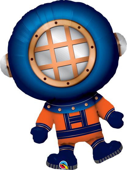 Deep Sea Diver Shaped Foil Balloon