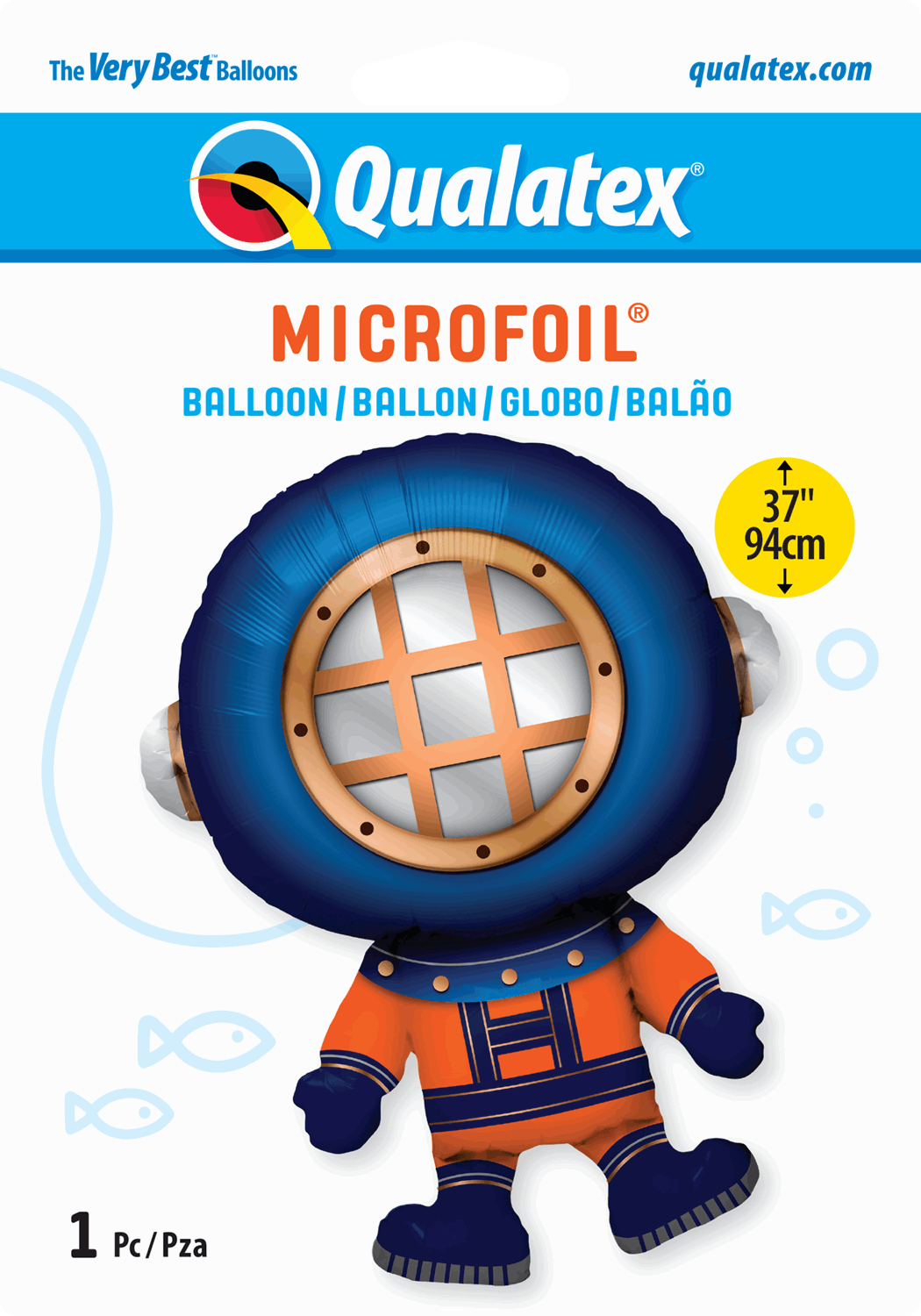 Deep Sea Diver Shaped Foil Balloon Package