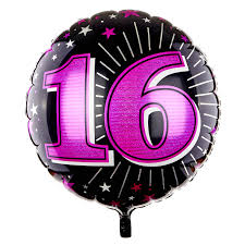 31 Inch 16th Foil Balloon