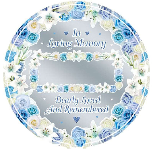 Personalised Blue Remembrance Foil Balloon