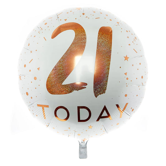 31 Inch 21st Toady Foil Balloon