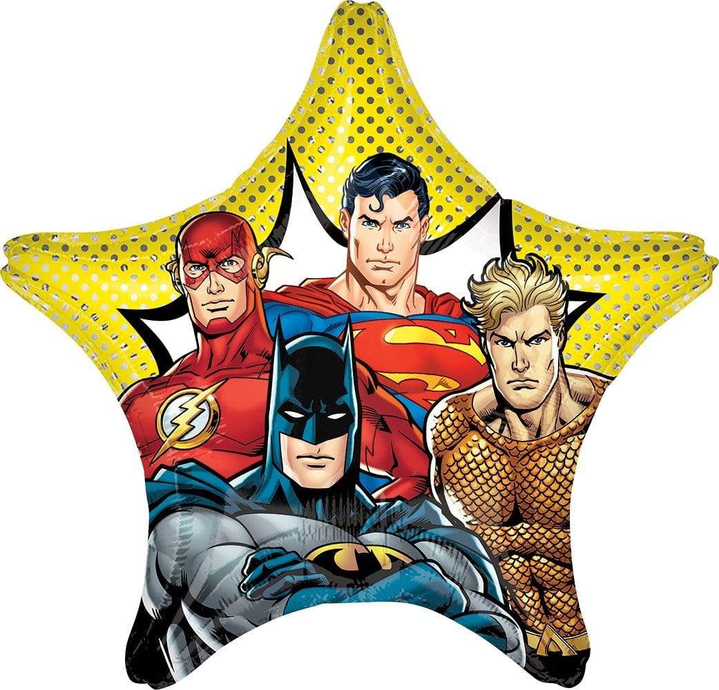 Justice League Star Shaped 32 Inch Foil Balloon