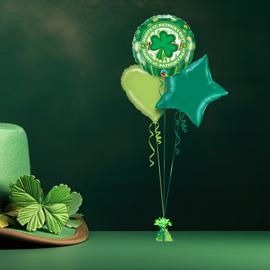 Happy St Patricks Day Shamrock Balloon