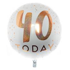 31 Inch 40th Toady Foil Balloon