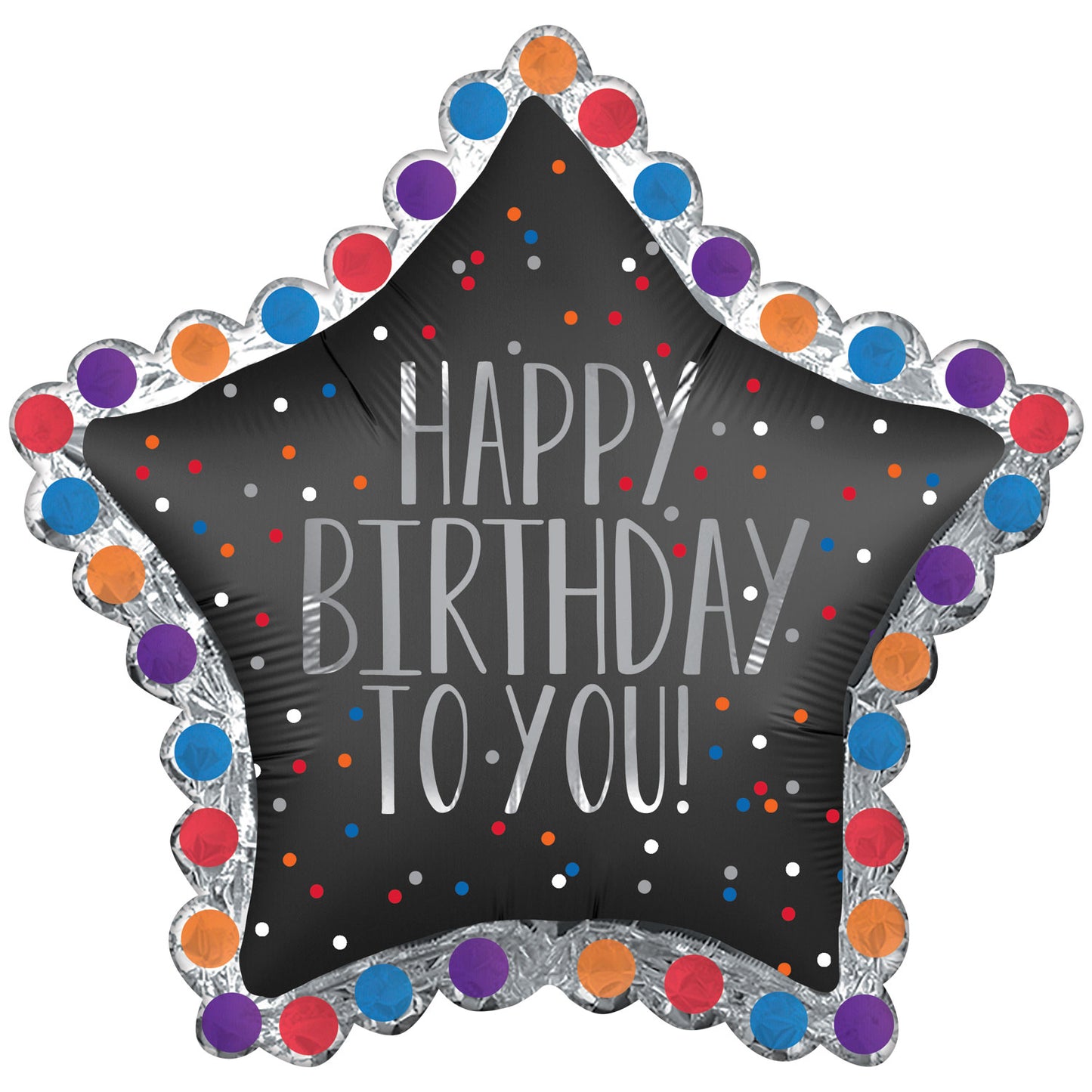 Happy Birthday To You Star Supershape Foil Balloon