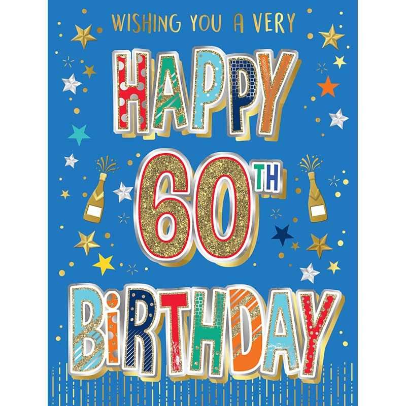 60th Greeting Card