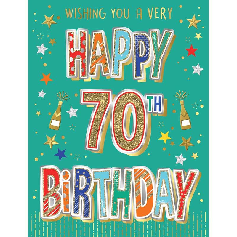 70th Greeting Card