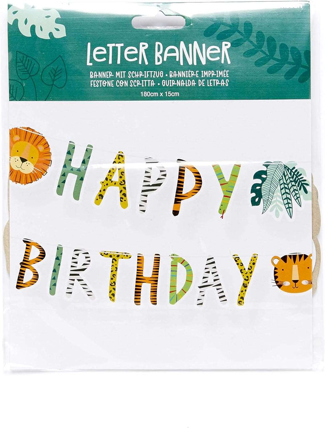 Jungle Happy Birthday Banner