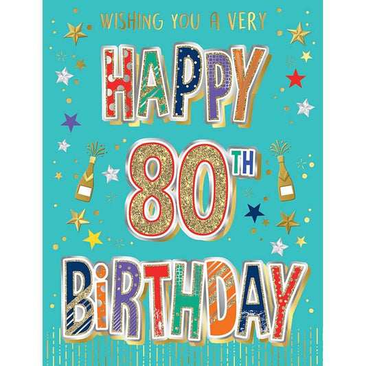 80th Greeting Card