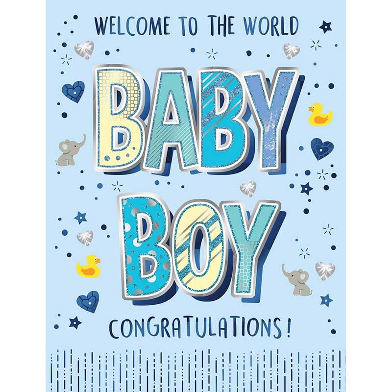 Baby Boy Greeting Card