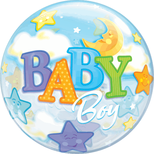 Baby Boy Bubble Balloon