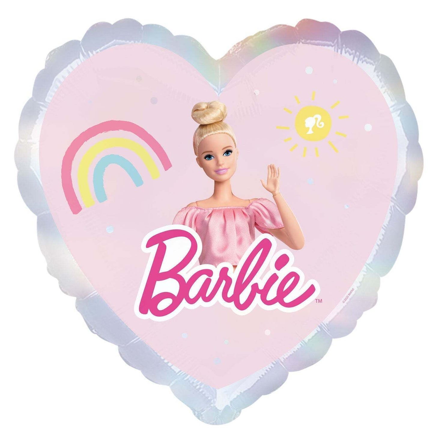 Barbie Heart 18 Inch Foil Balloon Sold: Single Approx. size: 43cm / 18 in