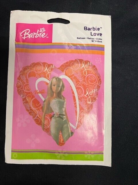 Barbie Love Foil Balloon - 18" Sold: Single Approx. size: 43cm / 18 in