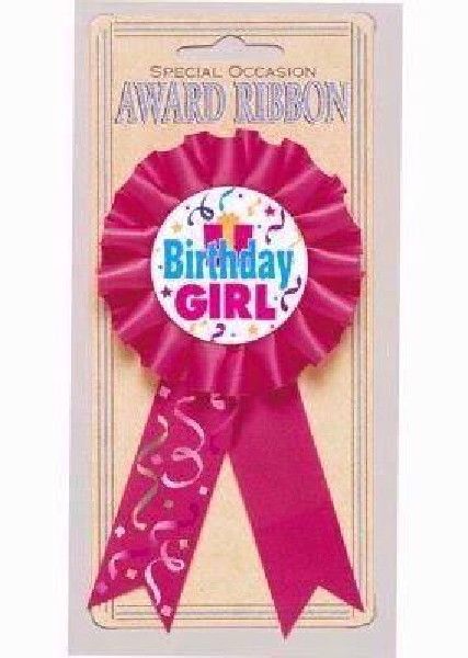 Birthday Girl Award Ribbon Badge