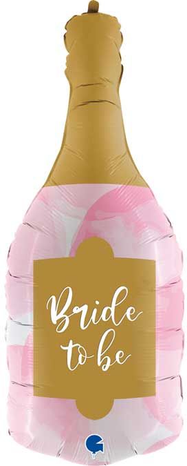 36 Inch Bottle Bride To Be Foil Balloon