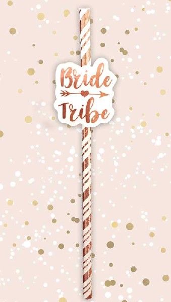 Bride Tribe Paper Straws