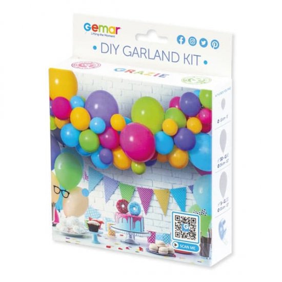 Bright Rainbow DIY Balloon Garland Kit