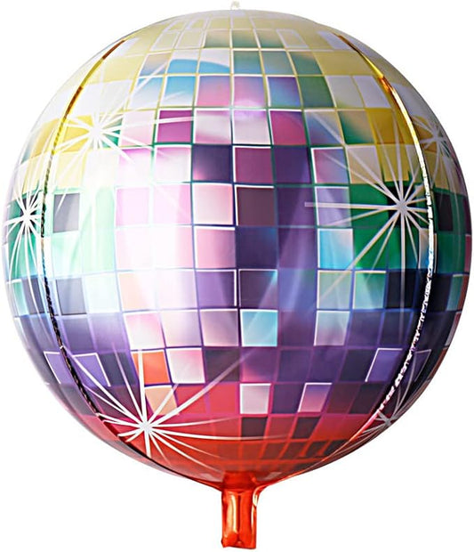 Colourful Disco Ball Foil Balloon