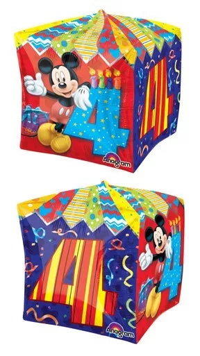 Cubez Mickey Mouse Age 4 Foil Balloon