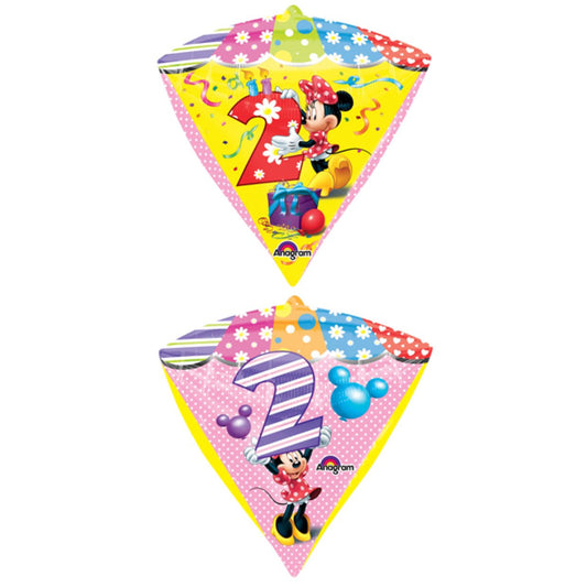 Diamondz 17" Minnie Mouse Age 2 Foil Balloon