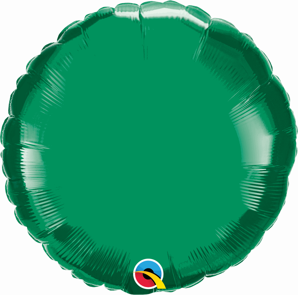 Green Round Foil Balloon