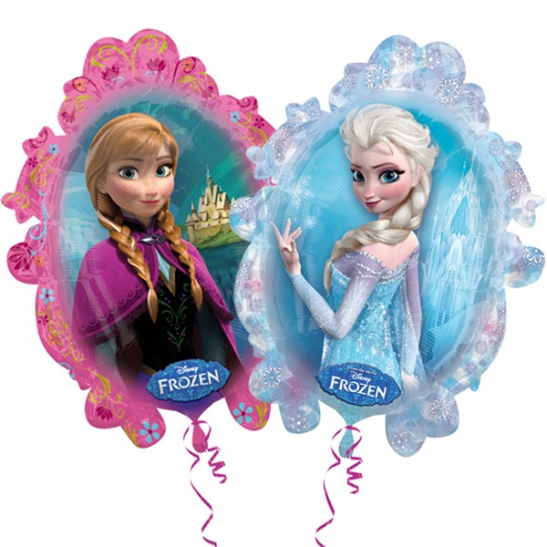 Frozen Mirror Anna Elsa and Anna Shaped Foil Balloon
