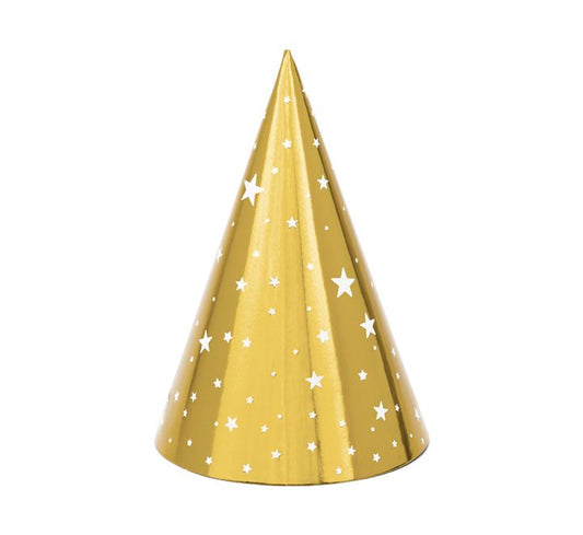 Gold Party Hats With Star