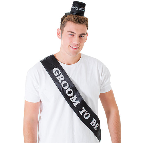 Stag Night Groom To Be Sash