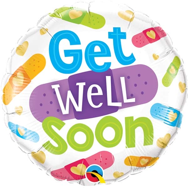 Get Well Soon Bandages Foil Balloon