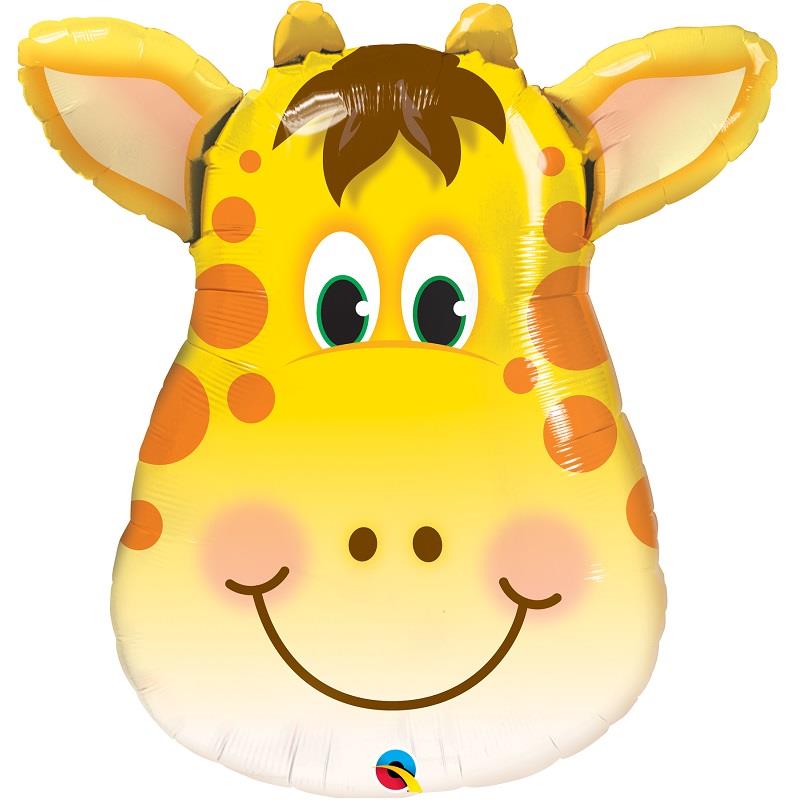 Giraffe Head Shaped Foil Balloon