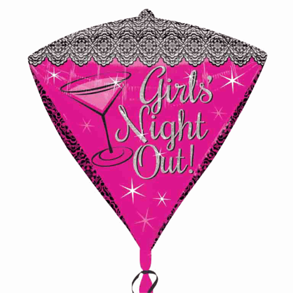 Girl's Night Out Diamond Foil Balloon