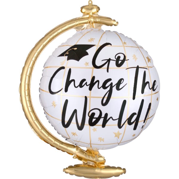 Go Change the World Globe Foil Balloon