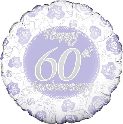 Happy 60th Anniversary Foil Balloon