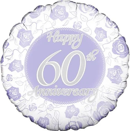 Happy 60th Anniversary Foil Balloon