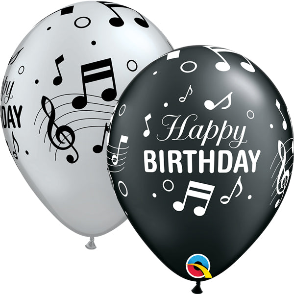 Happy Birthday Musical Latex Balloons 25pk