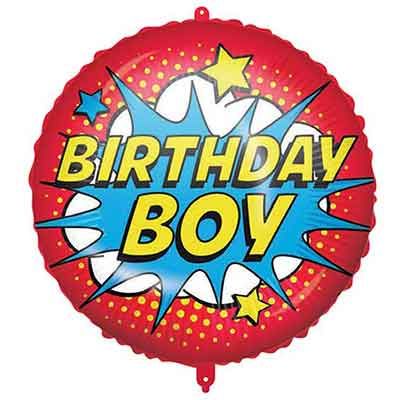 Happy Birthday Super Hero Foil Balloon