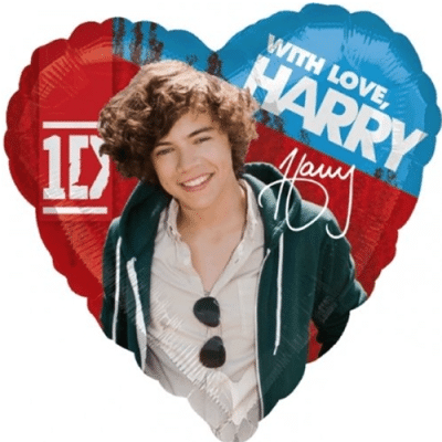 17″ Harry Styles 1D One Direction With Love Balloon