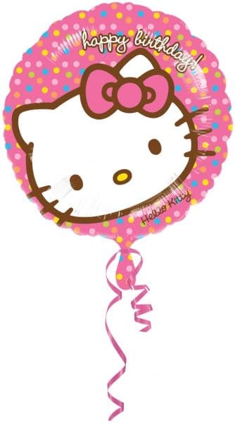 Hello Kitty Happy Birthday Foil Balloon