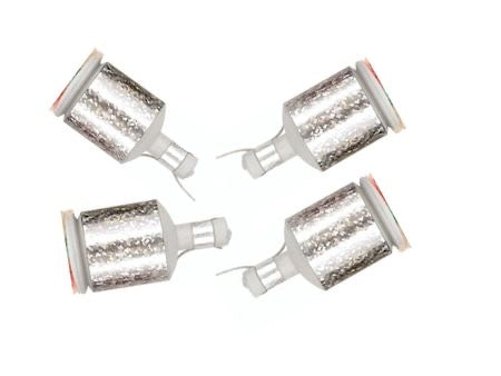 Silver Party Poppers 10 Pack