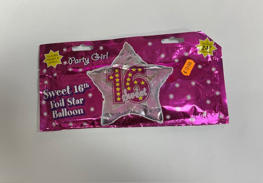 24 Inch 16th Foil Balloon