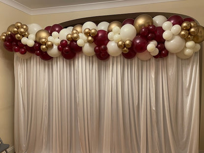 White Pleated Backdrop