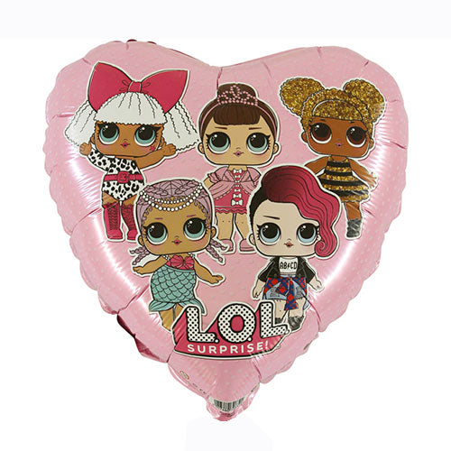 Lol Surprise Pink Heart Foil Balloon - 18"