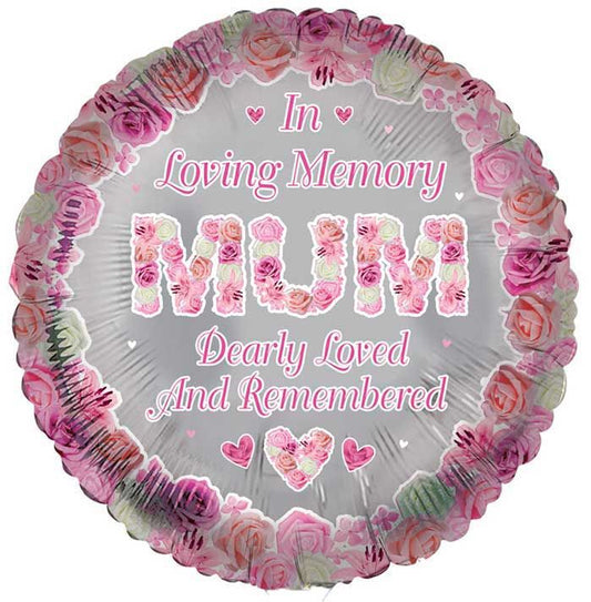 Mum Remembrance Foil Balloon