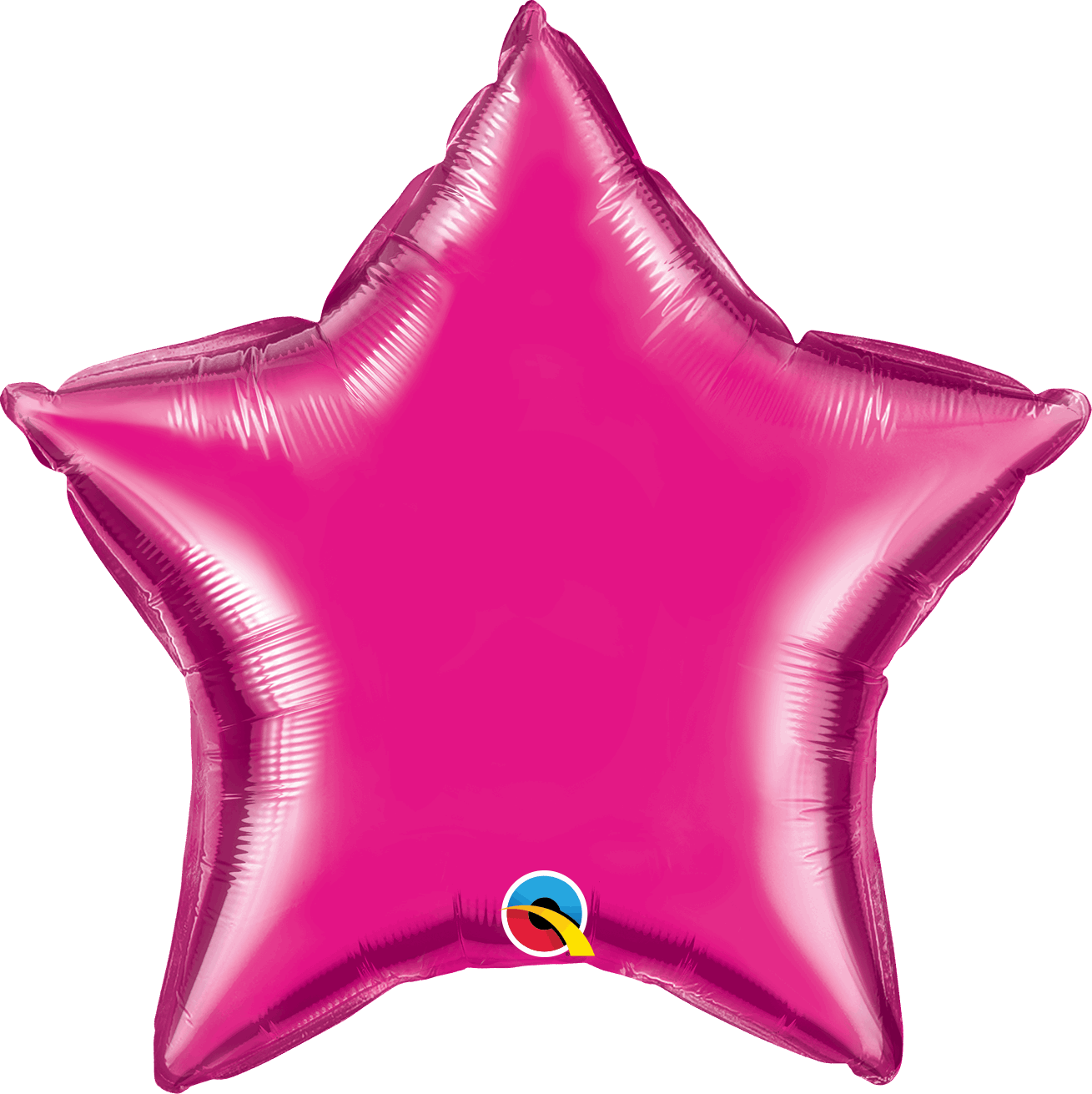 Magenta Star Foil Balloons
