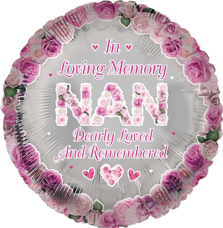 Nan Remembrance Foil Balloon